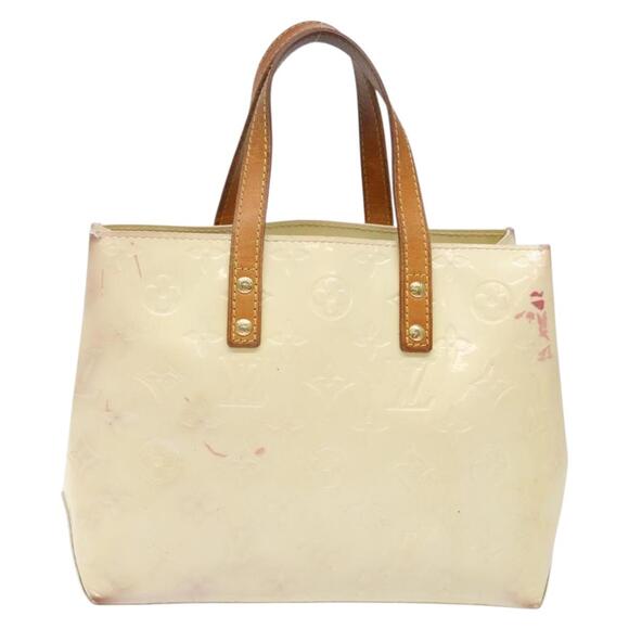 LOUIS VUITTON Monogram Vernis Reade PM Hand Bag Perle M91336 - Picture 3 of 12